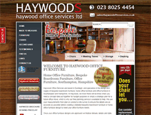 Tablet Screenshot of haywoodofficeservices.co.uk